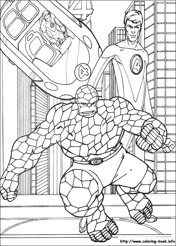 Fantastic Four coloring picture